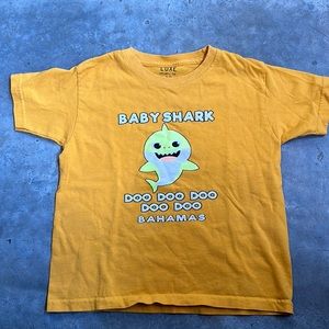 Luxe size 5T baby shark gold tshirt